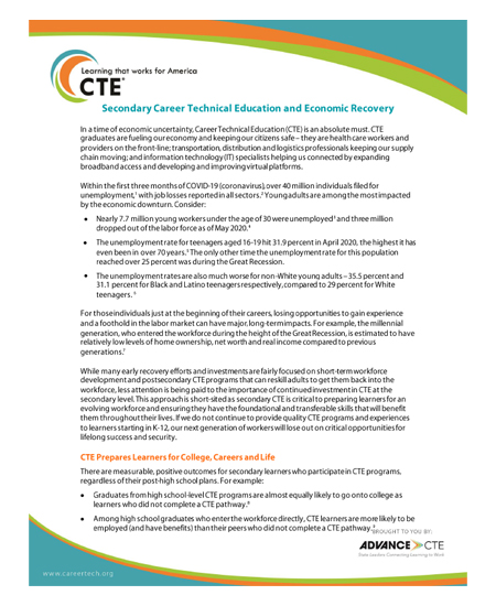 Advance CTE Fact Sheet