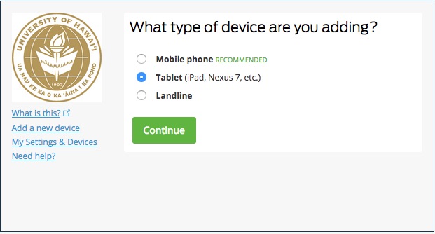 What device type are you adding?