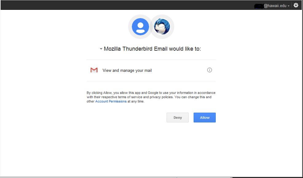 GoogleUH Gmail Thunderbird(PC) setup &1