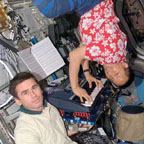 inside the cramped quarters of the international space station