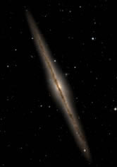 galaxy seen with enhanced telescope