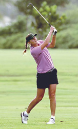 Sara Odelius, student golfer