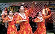 hula dancers and live music, click for story