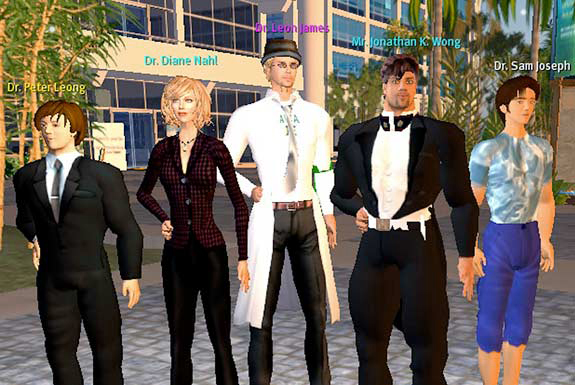 Digital alter egos of UH faculty and staff members meet in Second Life