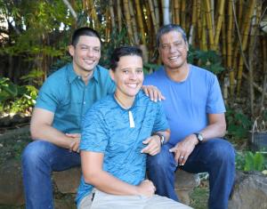 Bidders can vie for a private music performance by Dean Osorio (right) and his ʻohana.