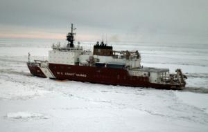 USCG Cutter HEALY safely navigates toward Nome, AK using sea-ice data collected by CIMES researchers