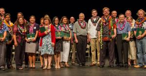 Manoa Award winners at Kennedy Theatre on May 5.