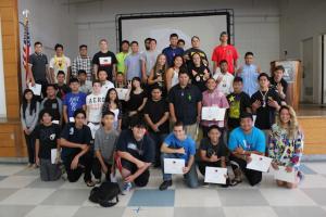 2015 Summer Construction Academy students. 