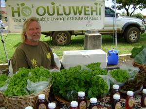Ueli Muller sells Kaua`i CC produce at the Kaua`i Community Market&#8203;