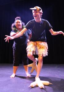 Lelea'e Kahalepuna-Wong and Austin Sunderman in Na Manu