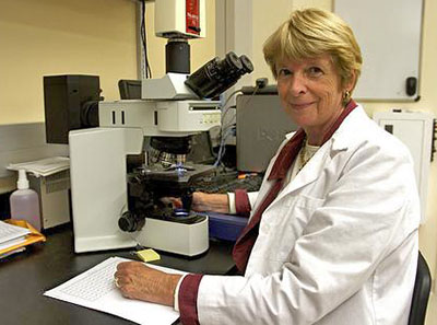 Bryant-Greenwood in her lab