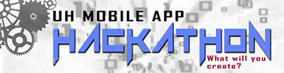 U H mobile app hackathon banner