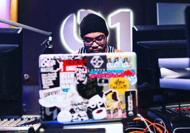 Mr. Carmack at the mic and sound station