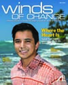 Isaiah Sato on the cover of Winds of Change magazine