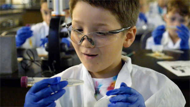 Students participating in Gene-ius Day