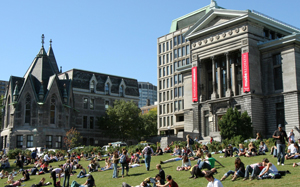 Lawn and buildings of McGill University