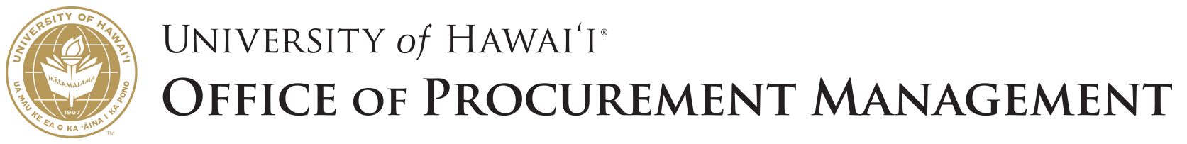 University of Hawaiʻi Office of Procurement Management