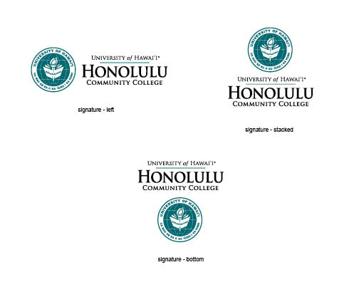 Examples of Honolulu Community College signatures