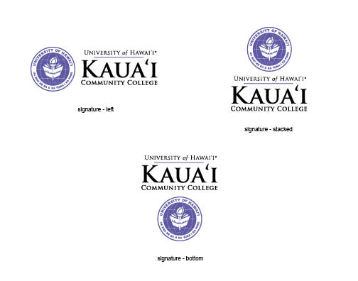 Examples of Kauai Community College signatures