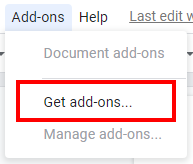 Select Get Add-ons