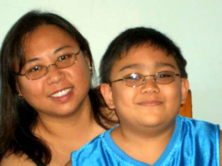 Strell DeVera and her Son, Jr.