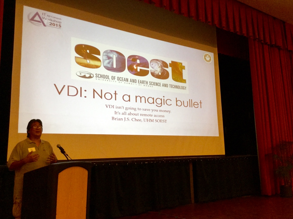 VDI: Not a Magic Bullet - Brian Chee