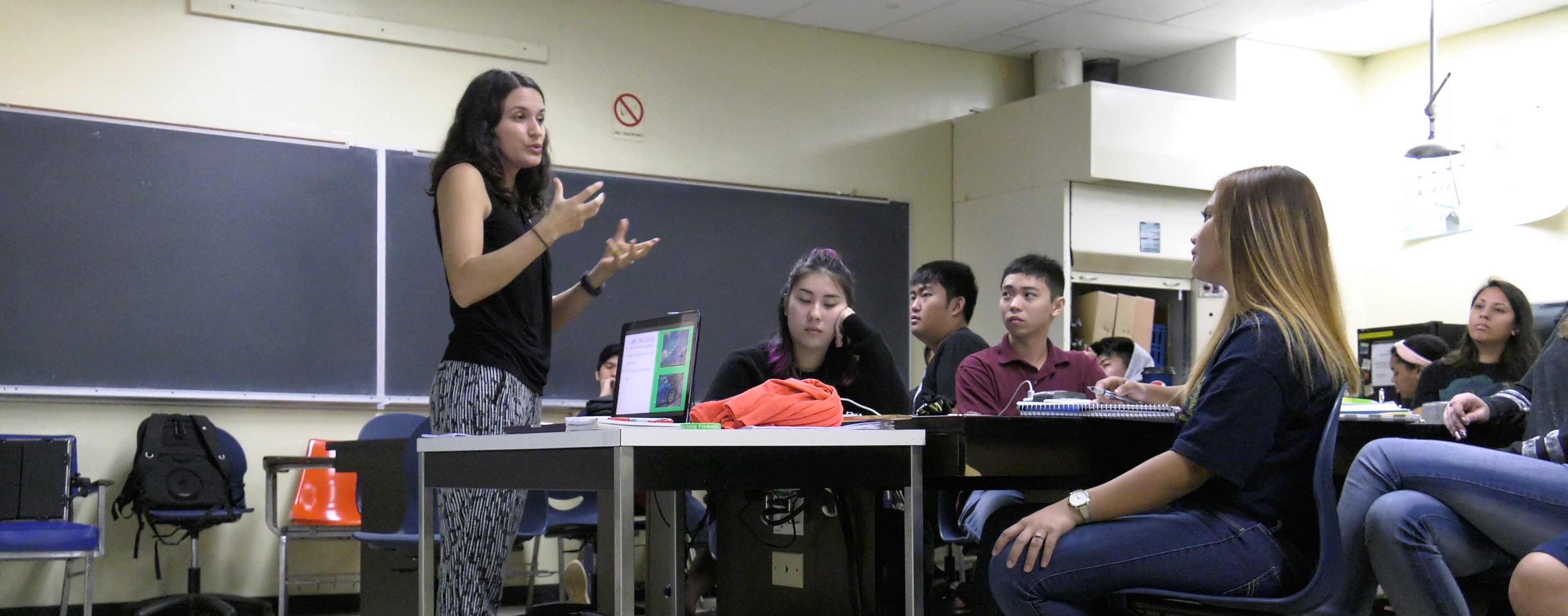 Faculty giving a lecture
