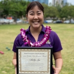 shelley lau with plaque