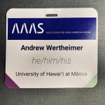 Wertheimer conference nametag