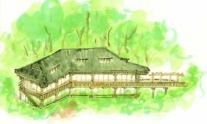 sketch of the proposed teahouse