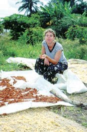 Anthropology doctoral student Heather McMillen in Tanzania