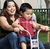 Leslie Miner and son