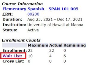 Wait List Link