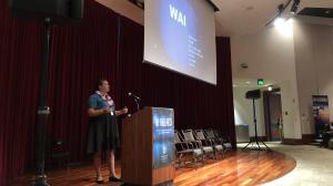 Pacific Biosciences Research Center Assistant Professor Kiana Frank delivered the keynote address.