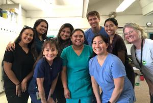 Dental health providers at Lihikai Elementary in Kahului, Maui