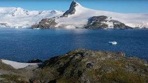 Snapshot of drone video in Antarctica captured by Derek Ford