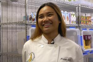 Hawaiʻi CC Culinary Arts Student Amanda Santiago