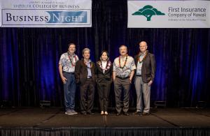 Steve Petranik, Todd Takayama, Jenny Lau, David Okabe and Vance Roley (Photo credit: Paula Ota)