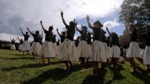 Students at Ka ʻUmeke Kāʻeo Hawaiian Language Immersion Public Charter School