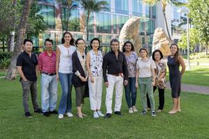 Michele Carbone and Haining Yang Laboratory team