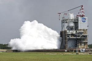 Rocket engine testing at NASA's Stennis Space Center (credit: NASA)