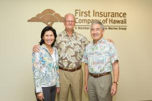 PACE exec. dir. Susan Yamada, Shidler Dean Vance Roley and First Insurance CEO Allen Uyeda.
