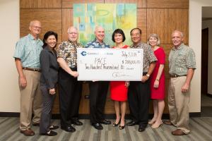 Central Pacific Bank commits $200,000 to PACE. (full caption in release)