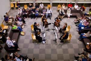 Chamber Music Hawaii Galliard String Quartet in concert at the UHWO Library.