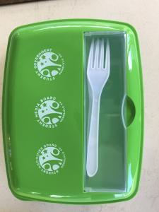 Students could get a reusable lunch container by completing an "event passport." 