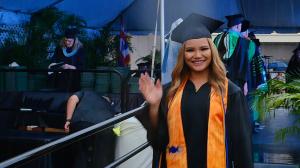 Waipahu High School senior Rovy Anne Dipaysa participated in commencement at Leeward CC on May 11.