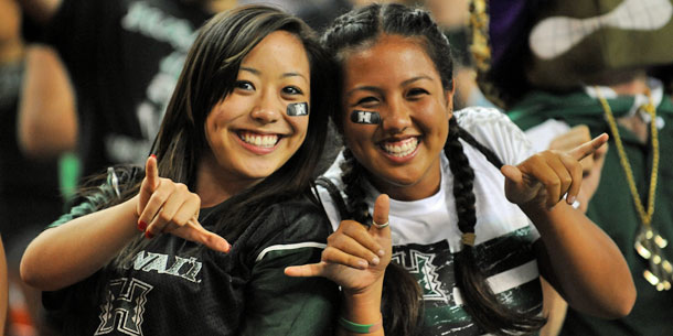 two women in fan garb