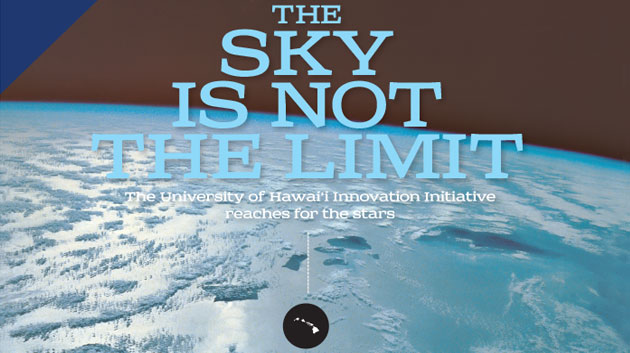 The Sky Is Not the Limit over image of globe