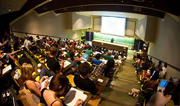 Students in a lecture hall