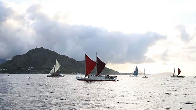 Hokulea at sea